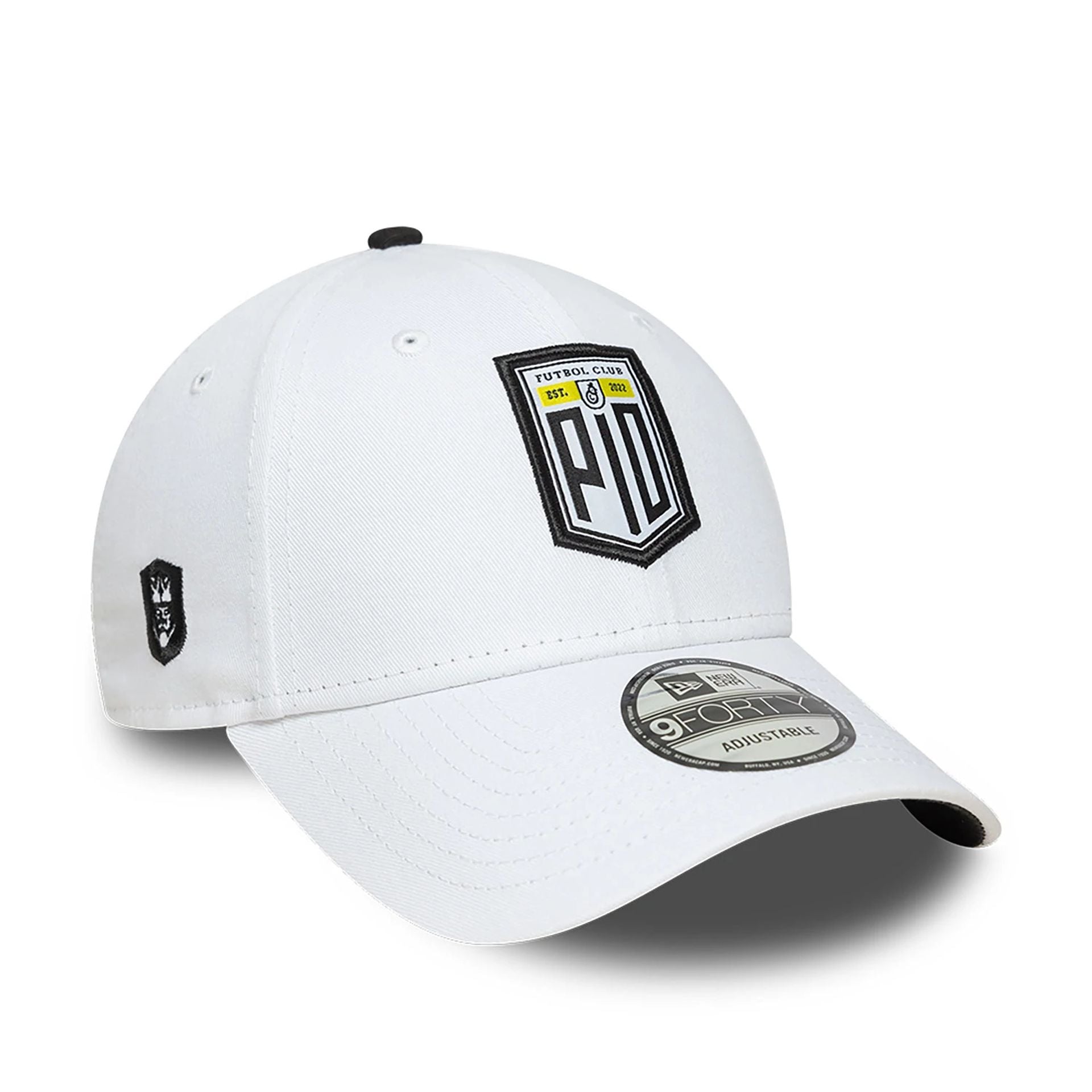 This is a PIO FC Kings League New Season White 9FORTY Adjustable Cap 1