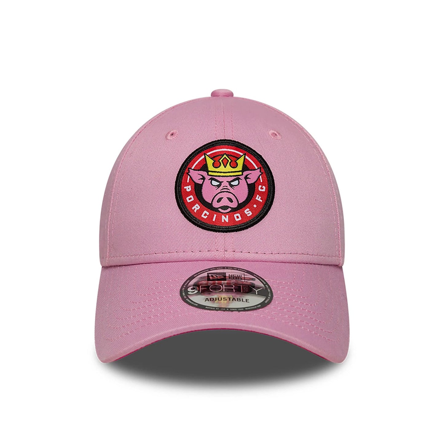 This is a Porcinos FC Kings League New Season Pastel Pink 9FORTY Adjustable Cap 3