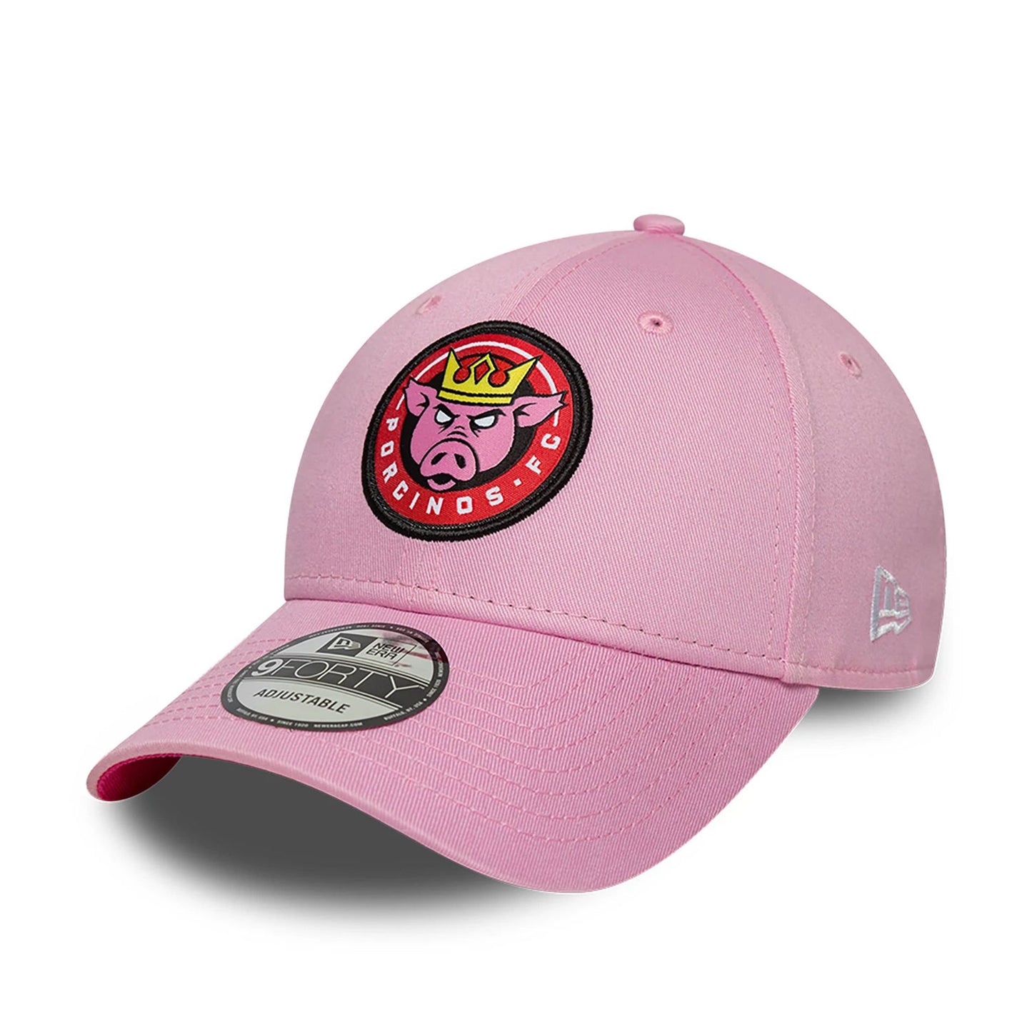 This is a Porcinos FC Kings League New Season Pastel Pink 9FORTY Adjustable Cap 4