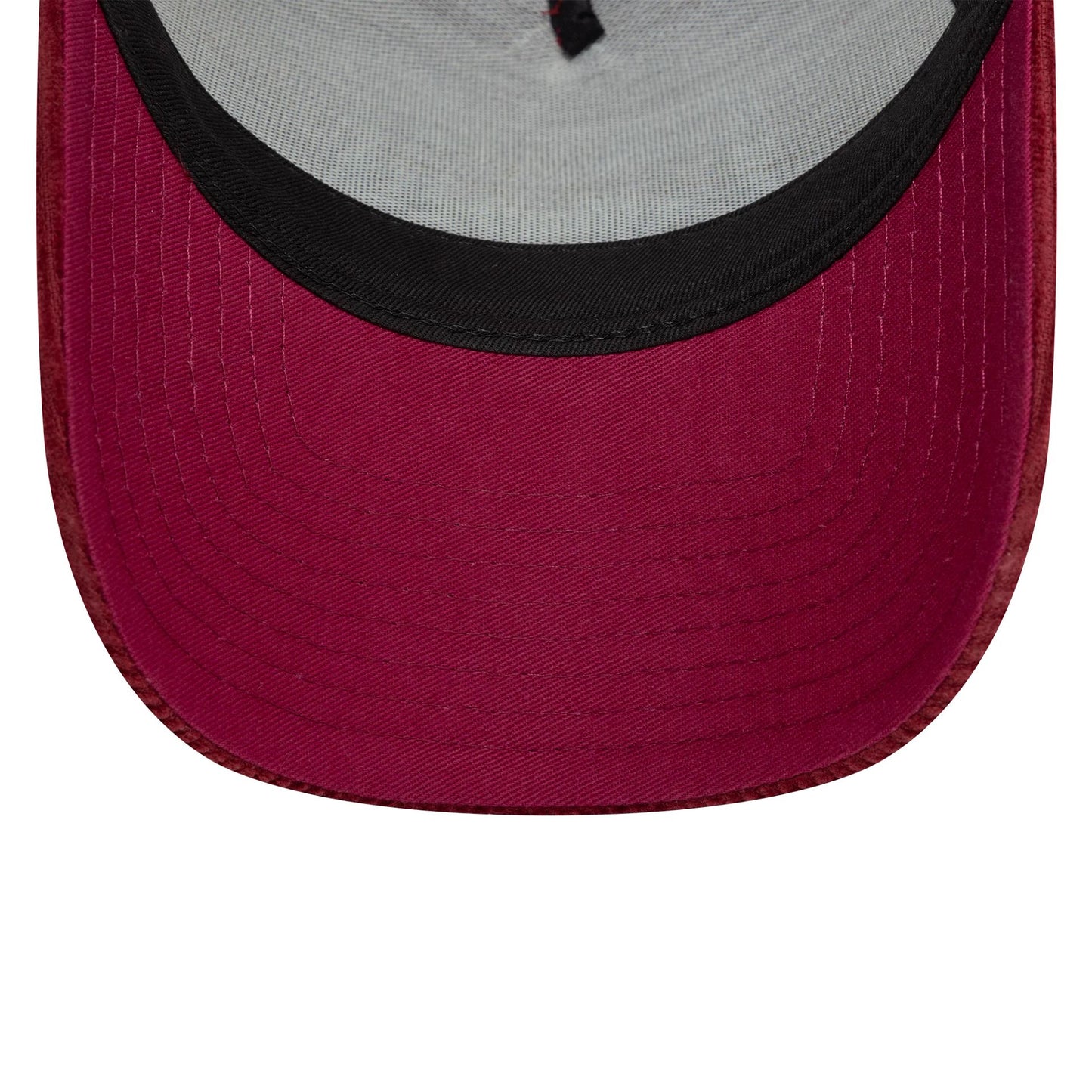 This is a New Era Patch Cord Dark Red 9FORTY A-Frame Trucker Adjustable Cap 5