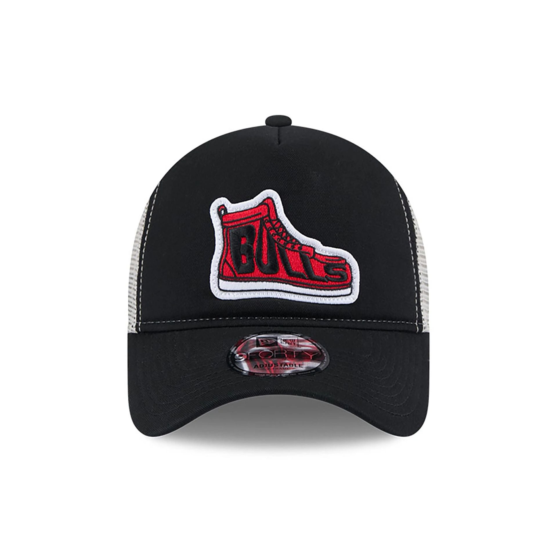 This is a Chicago Bulls NBA All Star Game 2025 Fan Pack Black 9FORTY A-Frame Adjustable Cap 2