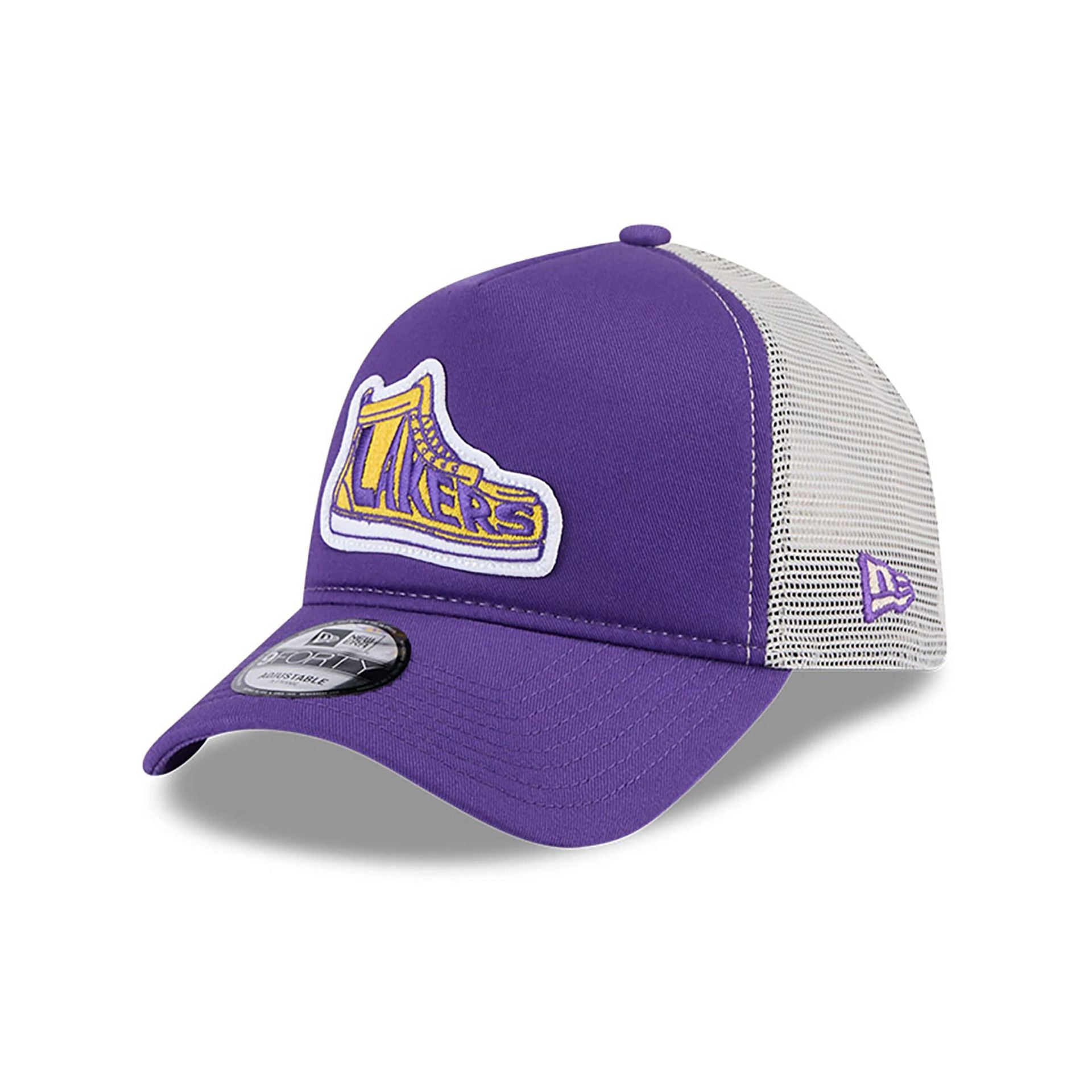 This is a LA Lakers NBA All Star Game 2025 Fan Pack Purple 9FORTY A-Frame Adjustable Cap 1