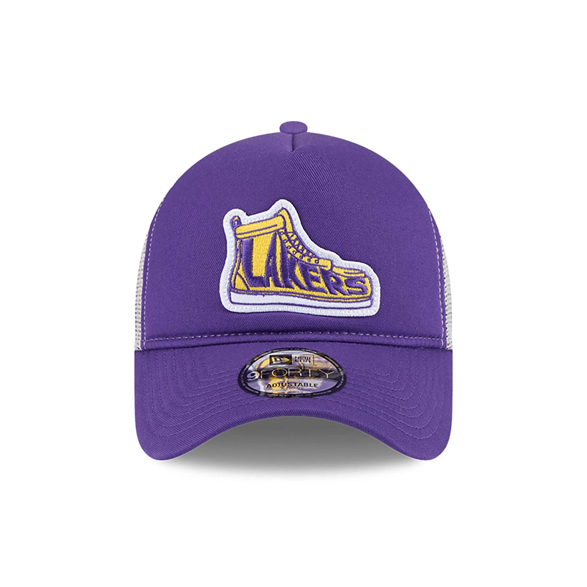 This is a LA Lakers NBA All Star Game 2025 Fan Pack Purple 9FORTY A-Frame Adjustable Cap 2