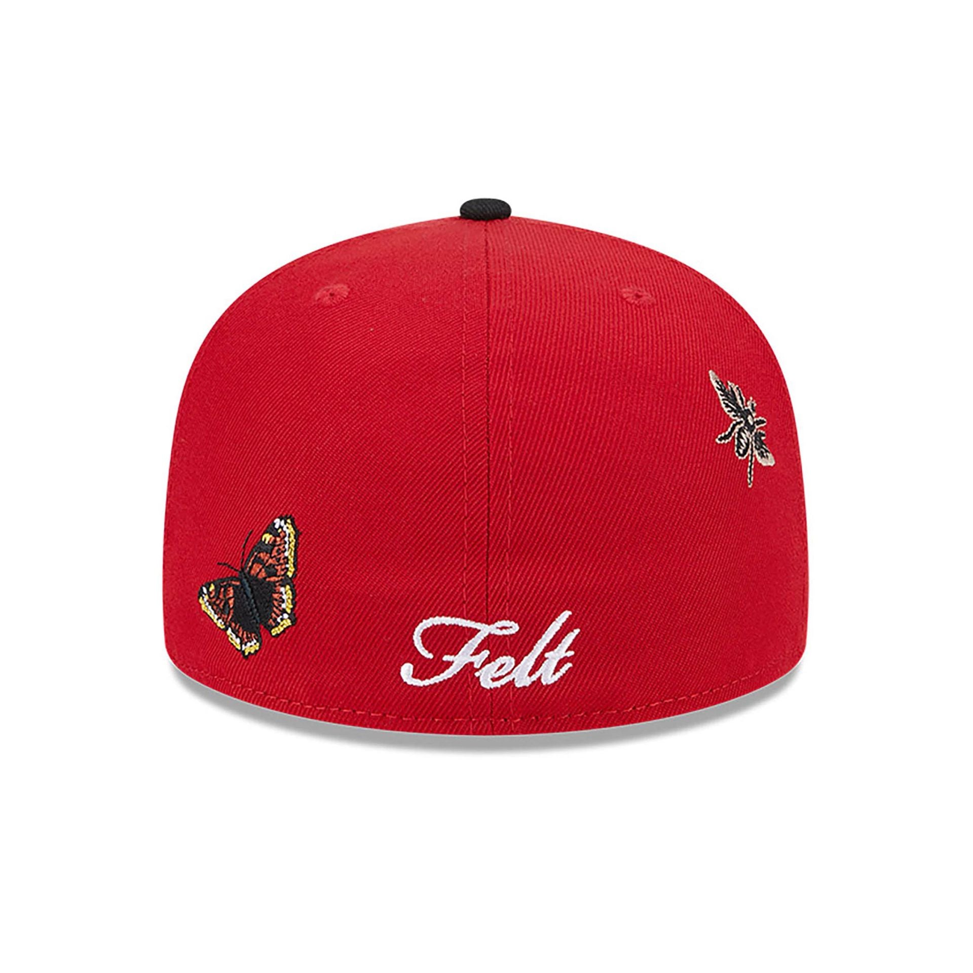 This is a San Francisco 49ers FELT x NFL Red 59FIFTY Fitted Cap 5