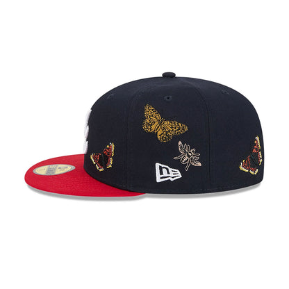 This is a Atlanta Braves Felt x MLB Navy 59FIFTY Fitted Cap 7