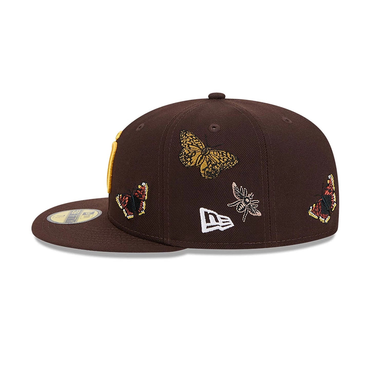 This is a San Diego Padres FELT x MLB Dark Brown 59FIFTY Fitted Cap 7