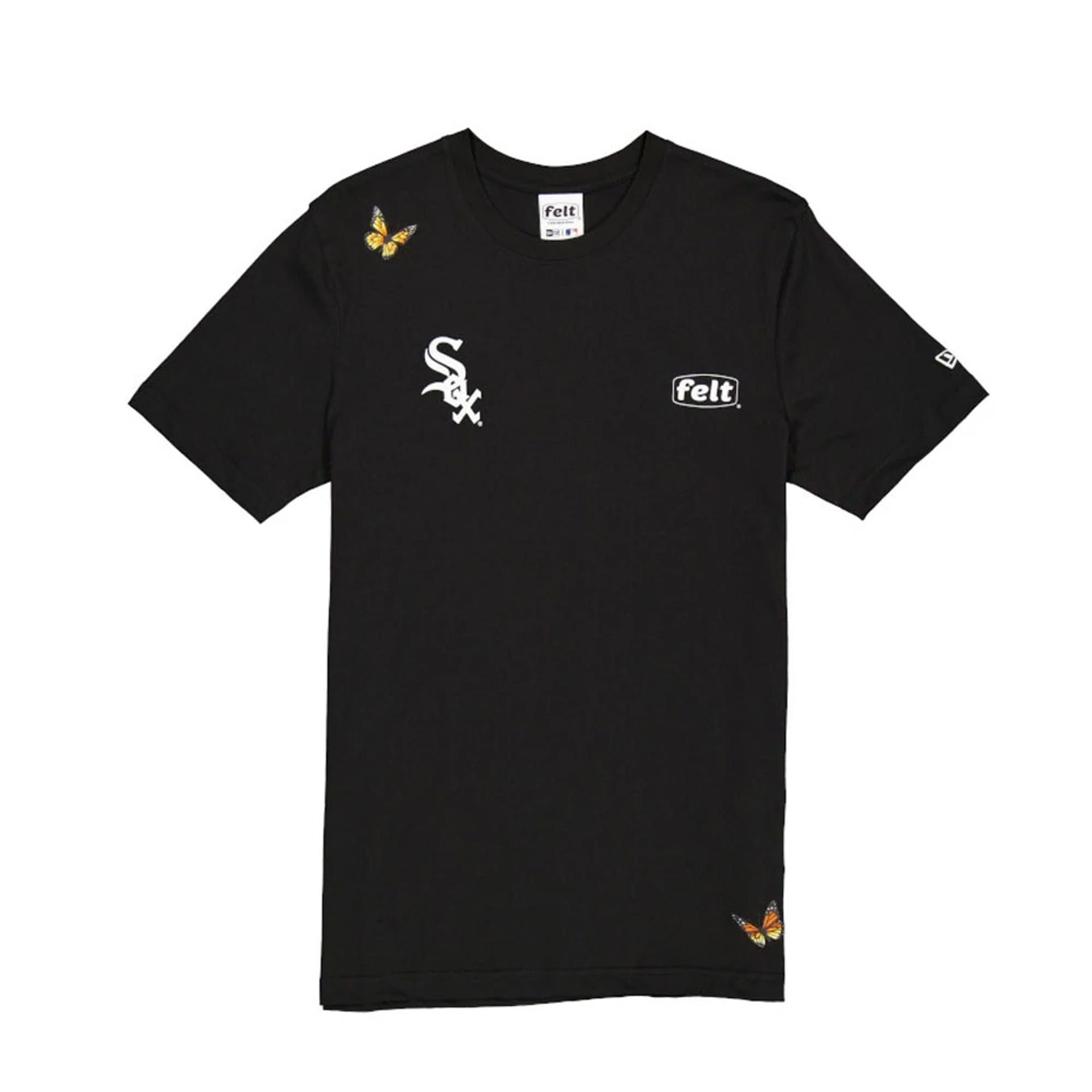 Chicago White Sox FELT x MLB Black T-Shirt  1