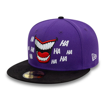 This is a Joker Smile Purple 59FIFTY Fitted Cap 1