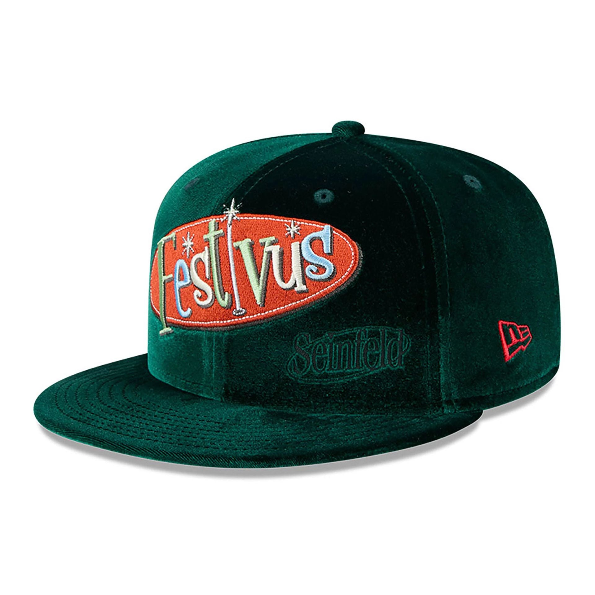 This is a Seinfeld Festivus Dark Green 59FIFTY Fitted Cap 1