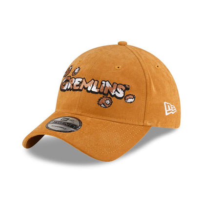 This is a Gremlins Furballs Faux Suede Dark Brown 9TWENTY Adjustable Cap 1