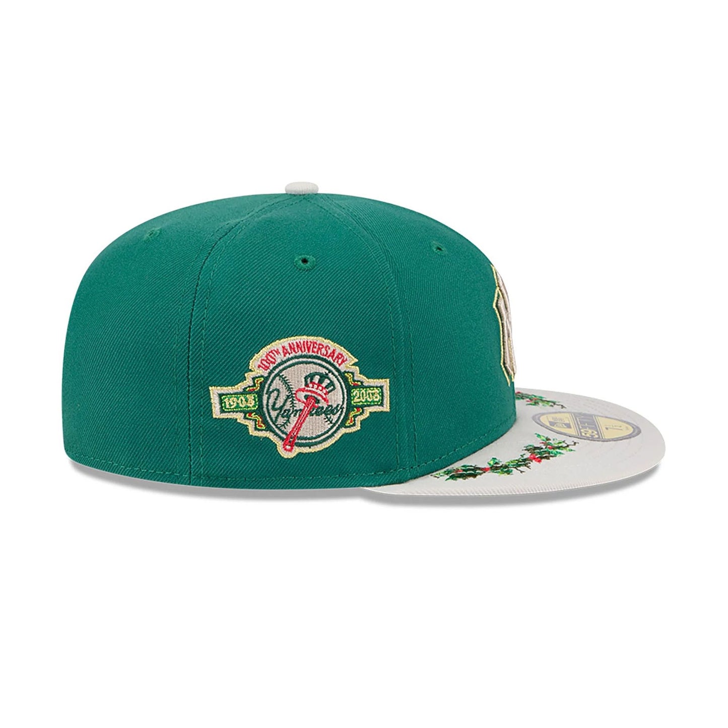 This is a New York Yankees Novelty Holly Green 59FIFTY Fitted Cap 6