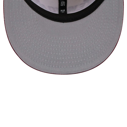 This is a New York Yankees Novelty Stitch White 59FIFTY Fitted Cap 2