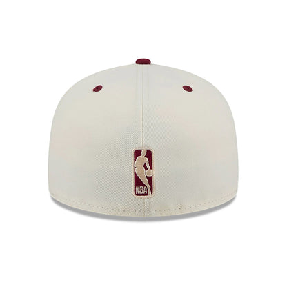 This is a Chicago Bulls Novelty Stitch White 59FIFTY Fitted Cap 5