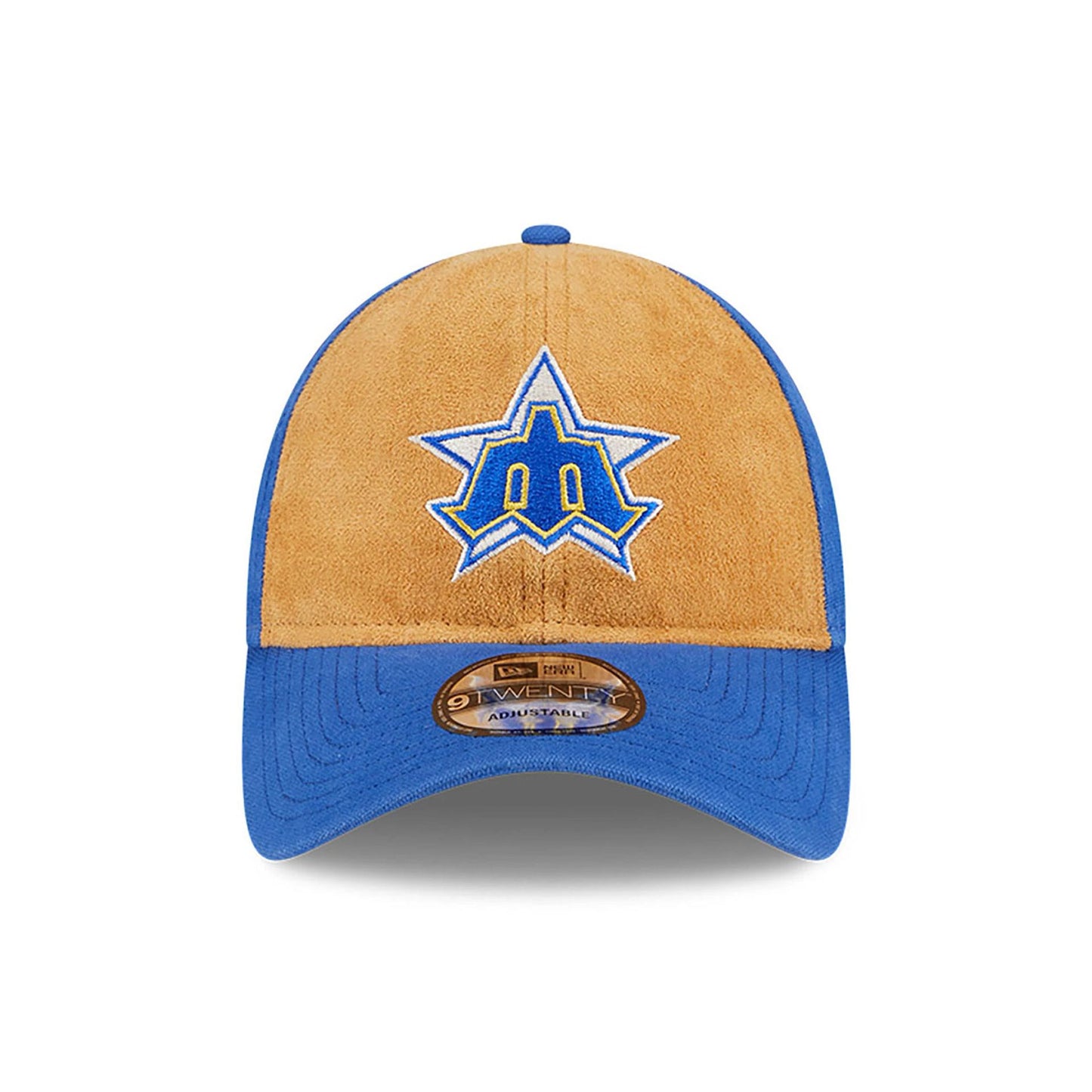 This is a Seattle Mariners Tan Texture Blue 9TWENTY Adjustable Cap 3