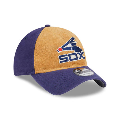 This is a Chicago White Sox Tan Texture Purple 9TWENTY Adjustable Cap 3