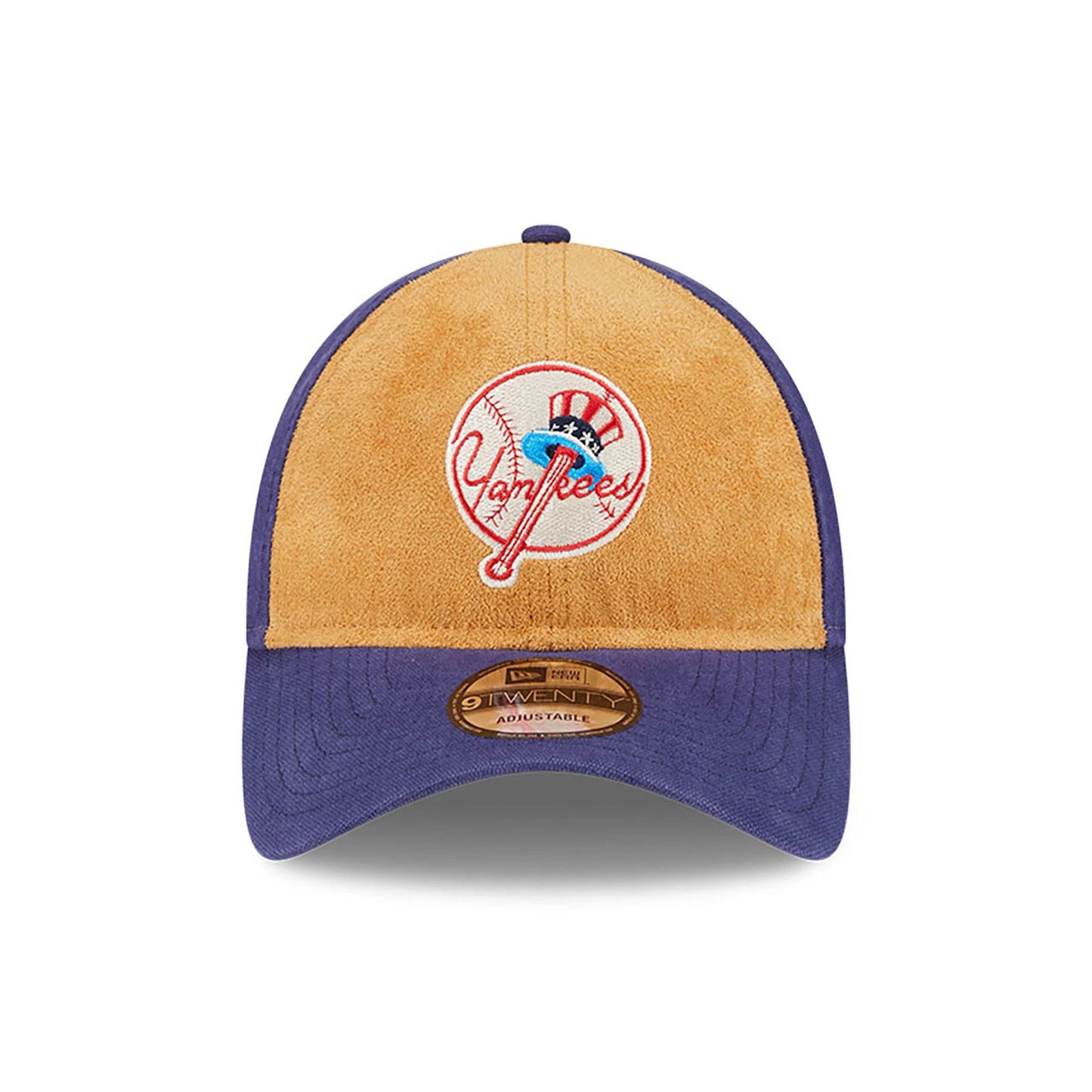 This is a New York Yankees Tan Texture Navy 9TWENTY Adjustable Cap 3