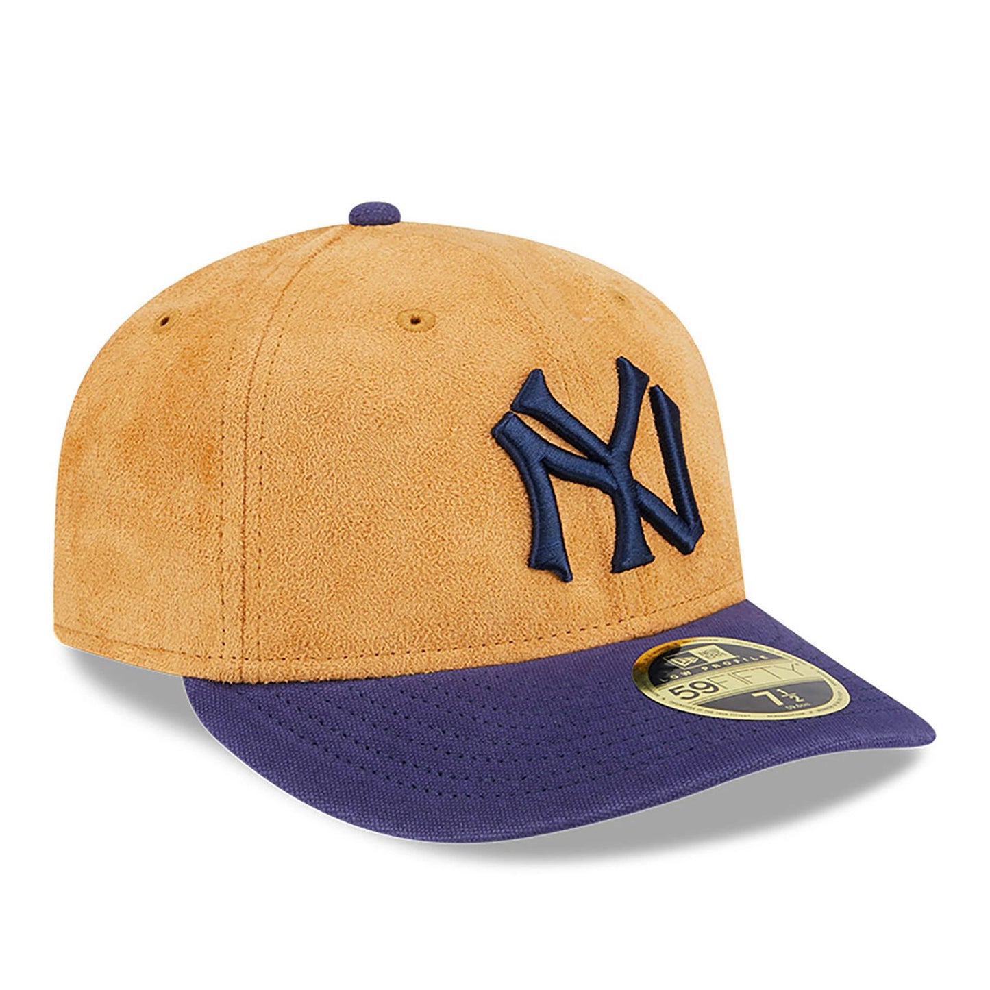 This is a New York Yankees Tan Texture Beige Low Profile 59FIFTY Fitted Cap 4