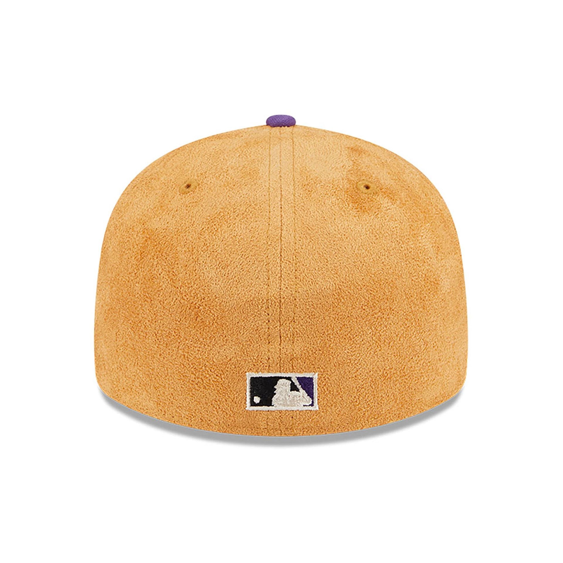 This is a Arizona Diamondbacks Tan Texture Beige Low Profile 59FIFTY Fitted Cap 5