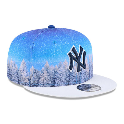 This is a New York Yankees Winter Photoreal Blue 9FIFTY Snapback Cap 4