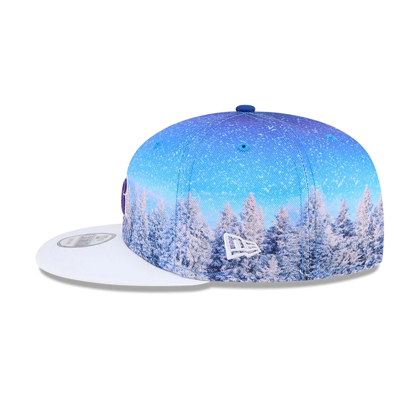 This is a Colorado Rockies Winter Photoreal Blue 9FIFTY Snapback Cap 7