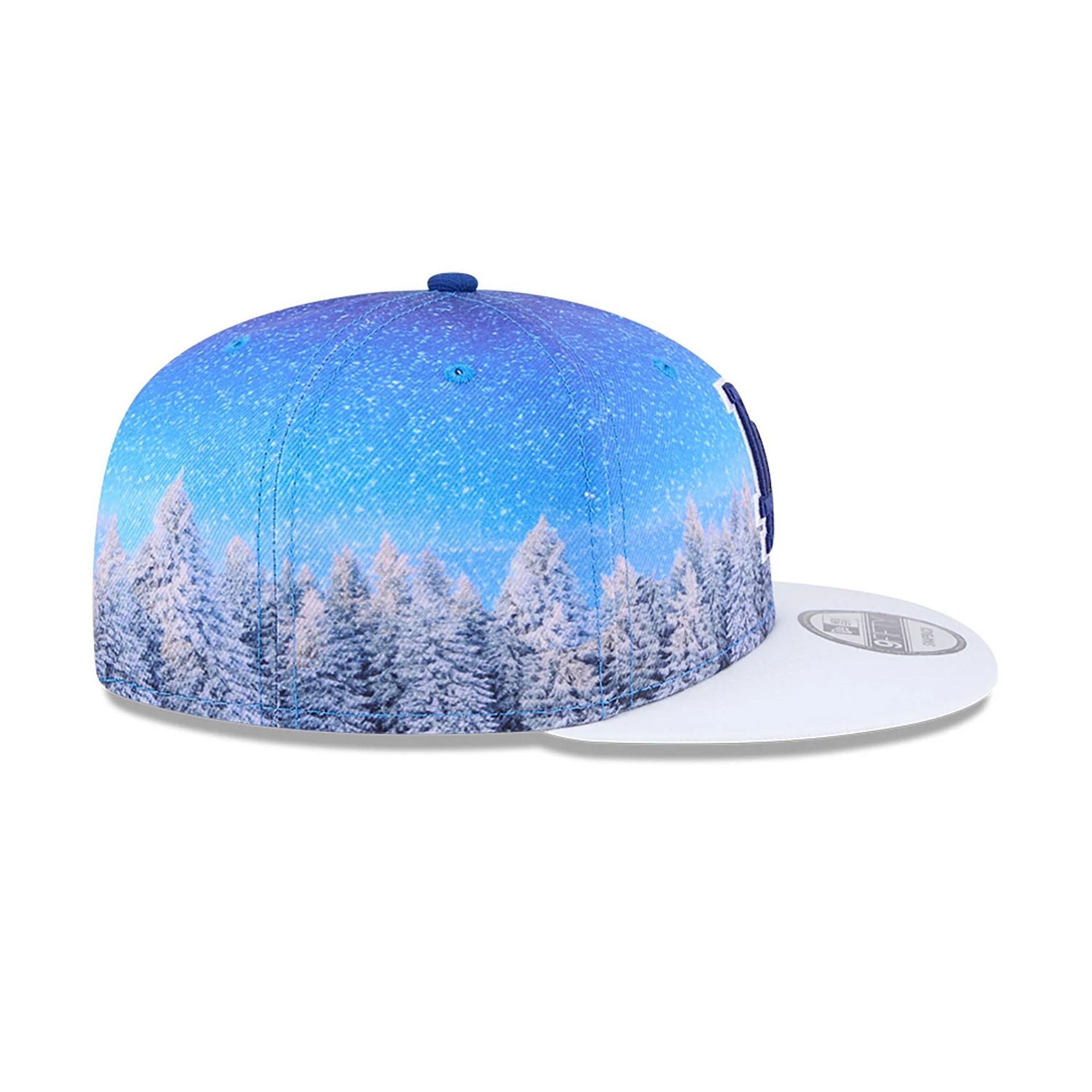 This is a LA Dodgers Winter Photoreal Blue 9FIFTY Snapback Cap 6