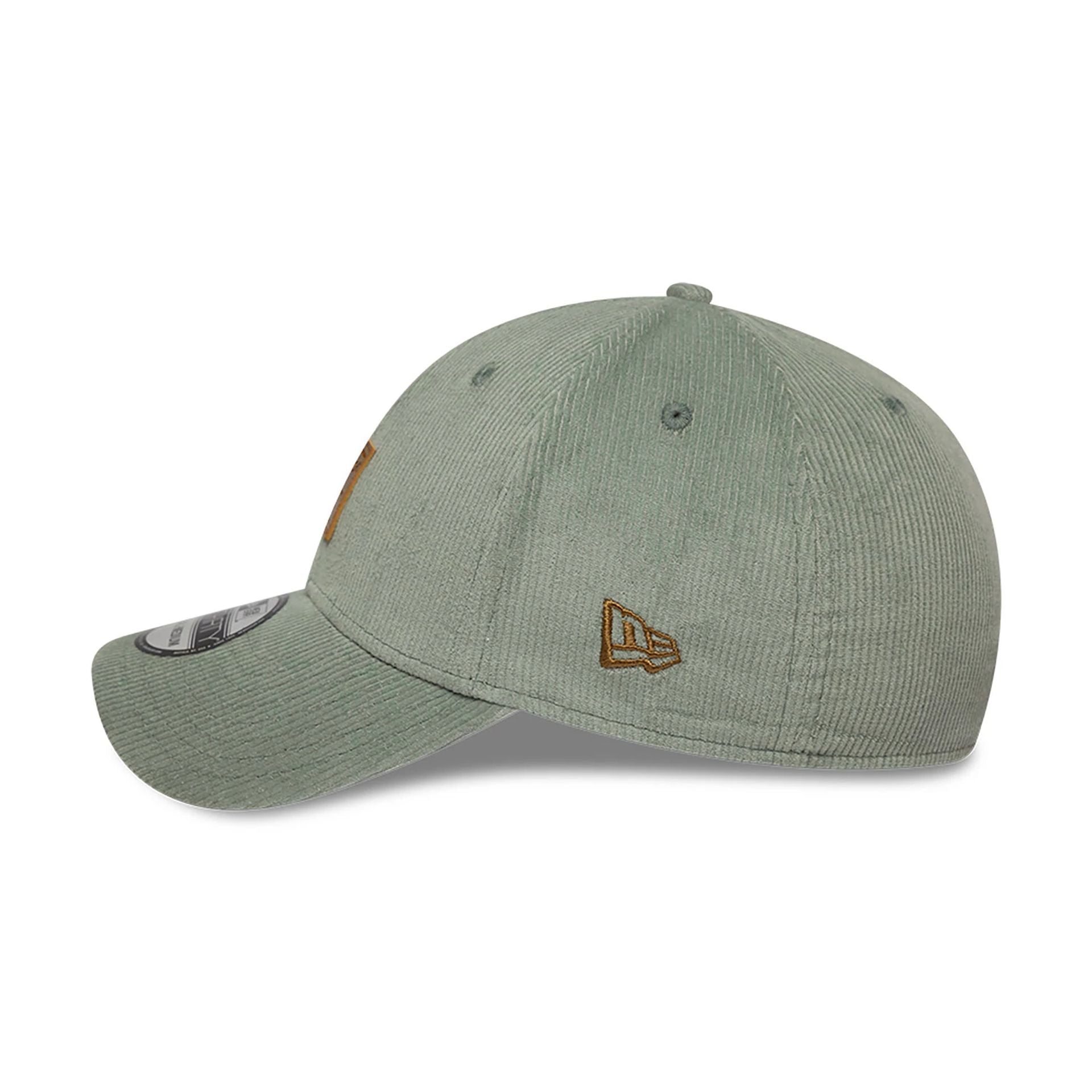 This is a New Era Cord Patch Pastel Green 39THIRTY Stretch-Fit Cap 6