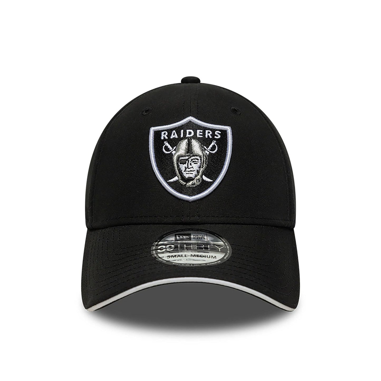 This is a Las Vegas Raiders Team Colour Black 39THIRTY Stretch-Fit Cap 2