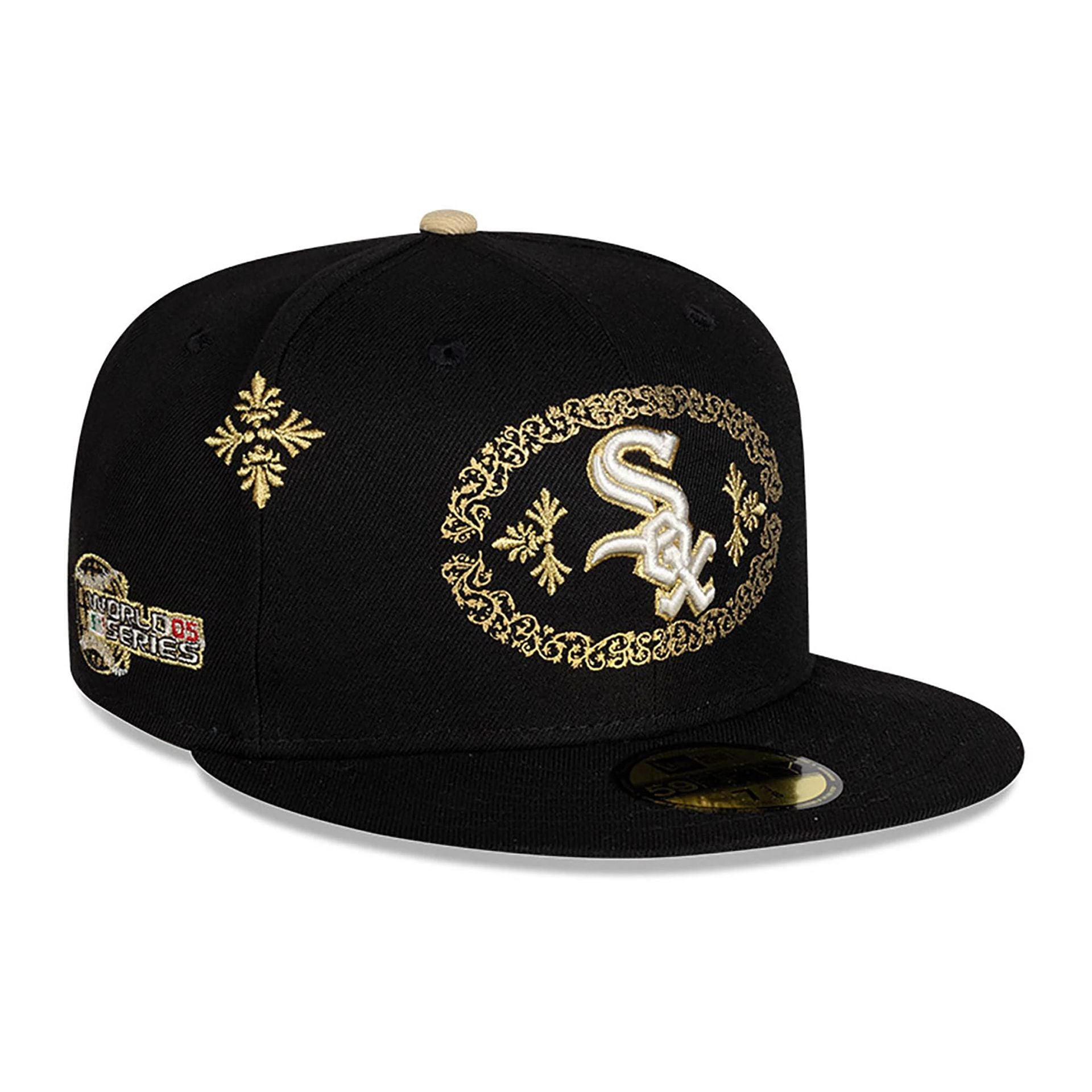 This is a Chicago White Sox Charro Black 59FIFTY Fitted Cap 1