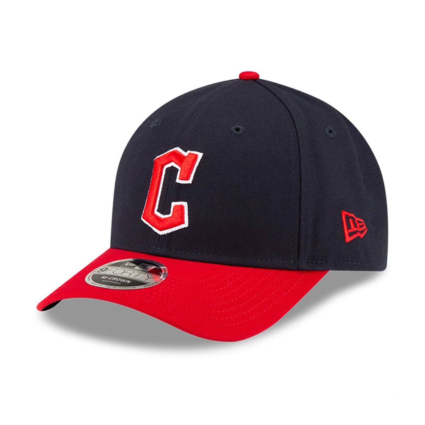 This is a Cleveland Guardians MLB Player Replica Navy 9FORTY M-Crown Adjustable Cap 1