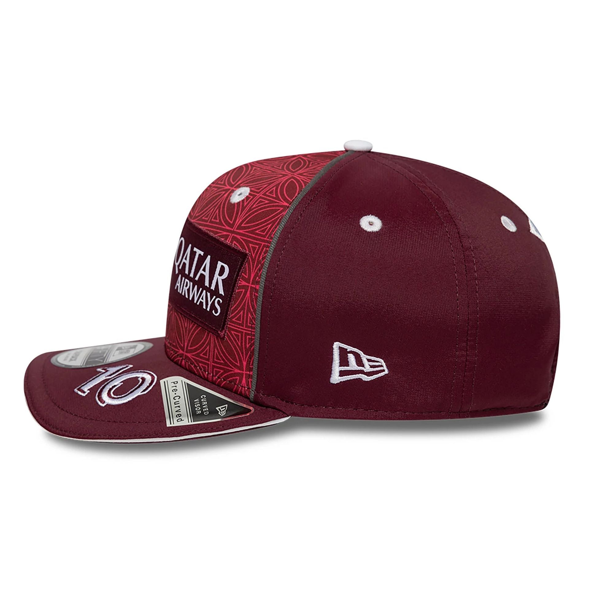 This is a Alpine Racing x Qatar Pierre Gasly Dark Red 9FIFTY Snapback Cap 7