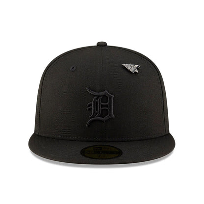 This is a Detroit Tigers Paper Planes x MLB Black 59FIFTY Fitted Cap 3