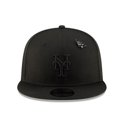 This is a New York Mets Paper Planes x MLB Black 9FIFTY Snapback Cap 3