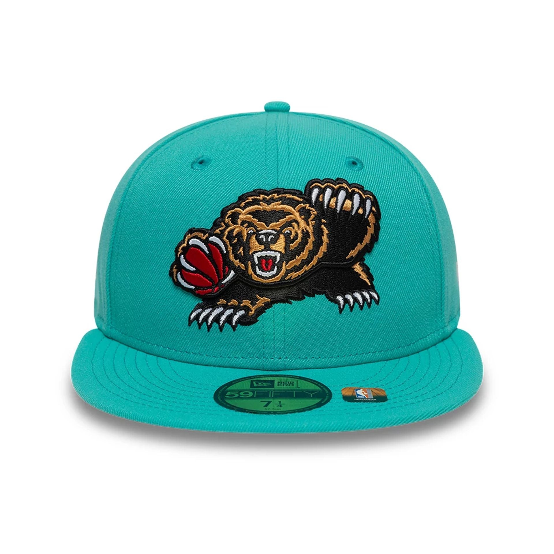 This is a Memphis Grizzlies NBA Classic Pastel Blue 59FIFTY Fitted Cap 3