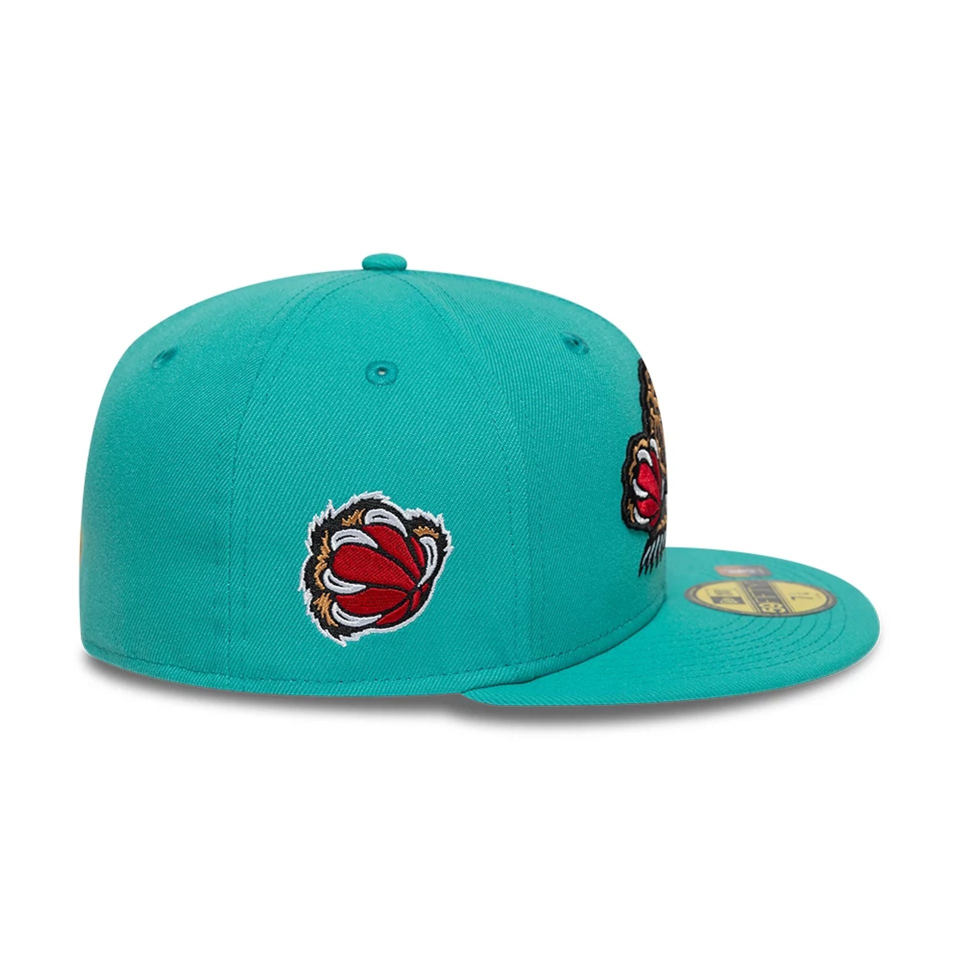 This is a Memphis Grizzlies NBA Classic Pastel Blue 59FIFTY Fitted Cap 7