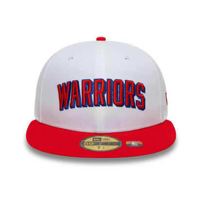 This is a Golden State Warriors NBA Classic White 59FIFTY Fitted Cap 3