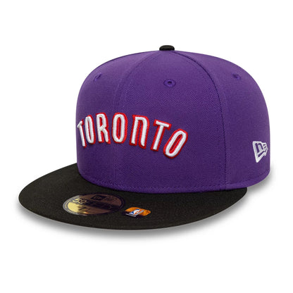 This is a Toronto Raptors NBA Classic Purple 59FIFTY Fitted Cap 4