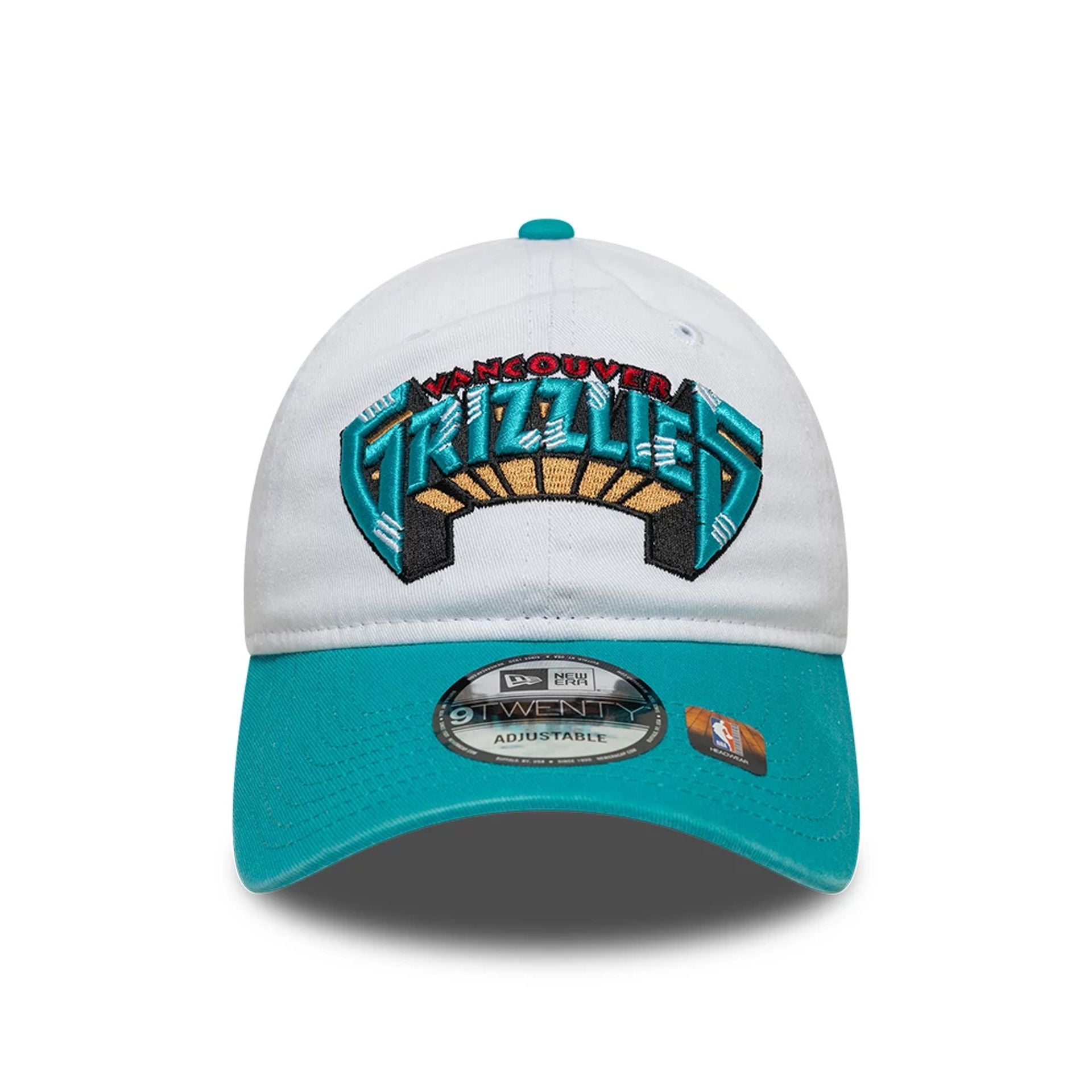 This is a Memphis Grizzlies NBA Classic White 9TWENTY Adjustable Cap 2