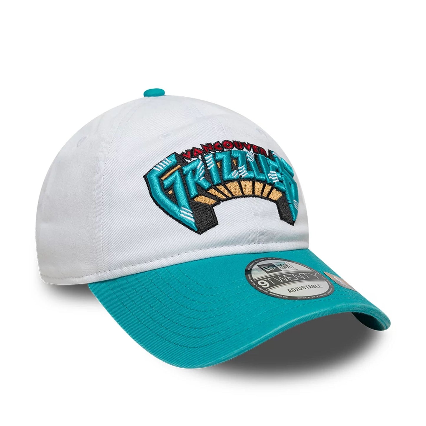 This is a Memphis Grizzlies NBA Classic White 9TWENTY Adjustable Cap 3