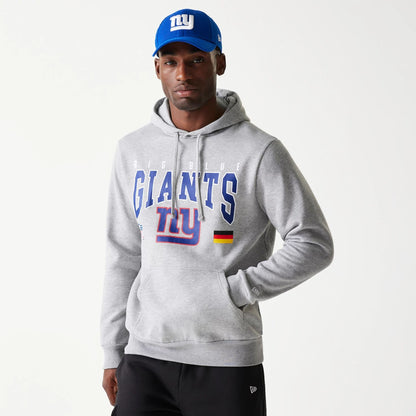 The Male model is wearing New York Giants NFL Games Slogan Grey Pullover Hoodie 1