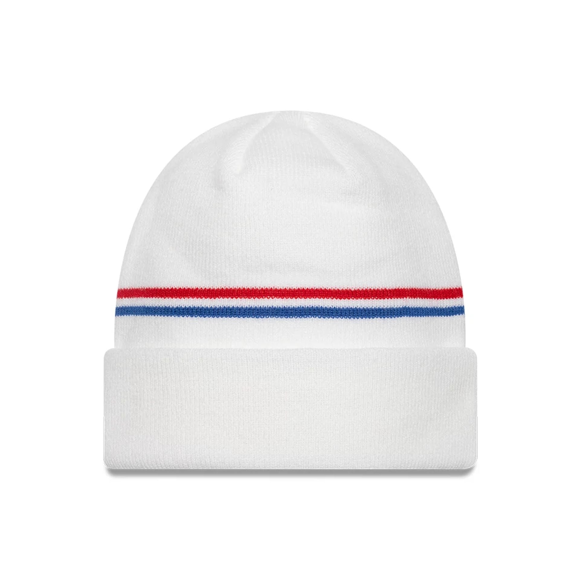 This is a Tottenham Hotspur FC Flagged White Cuff Knit Beanie Hat 2