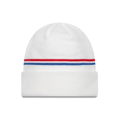 This is a Tottenham Hotspur FC Flagged White Cuff Knit Beanie Hat 2