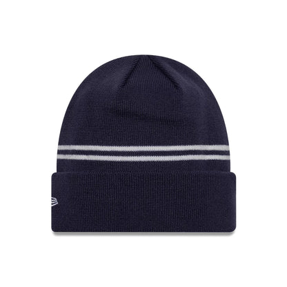 This is a Tottenham Hotspur FC Tottenham Flagged Navy Cuff Knit Beanie Hat 2