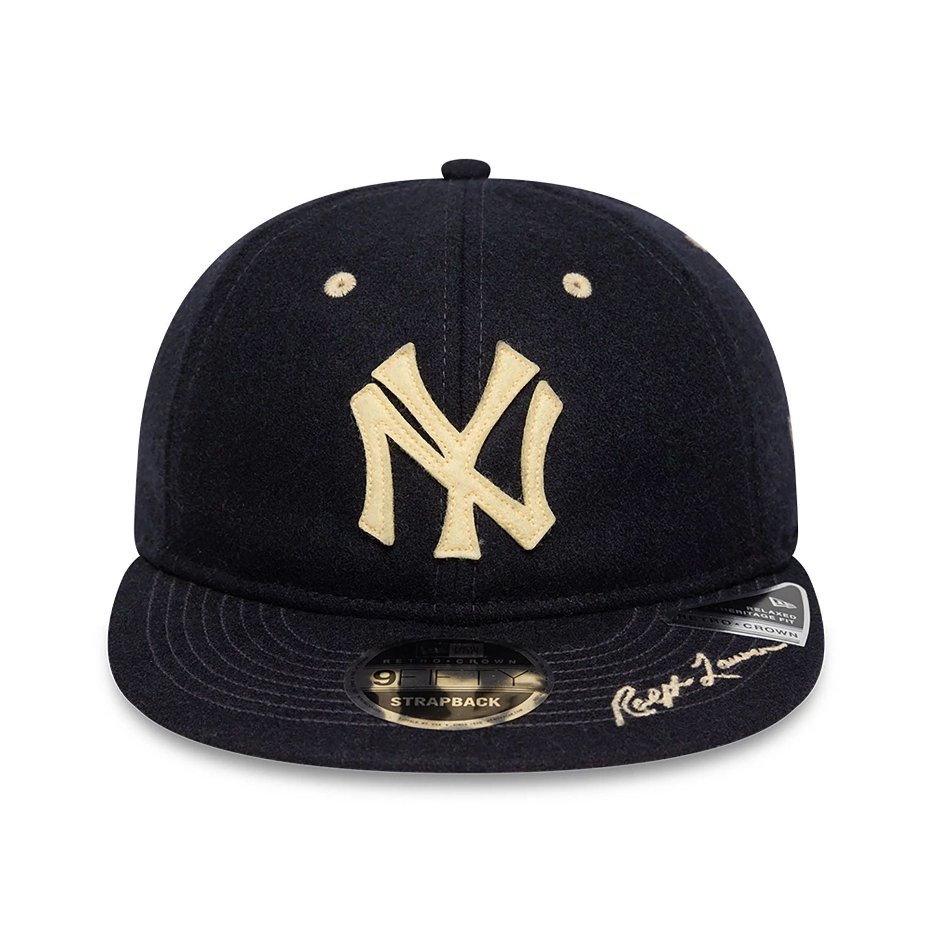 This is a Ralph Lauren x MLB New York Yankees Navy Retro Crown 9FIFTY Snapback Cap 2