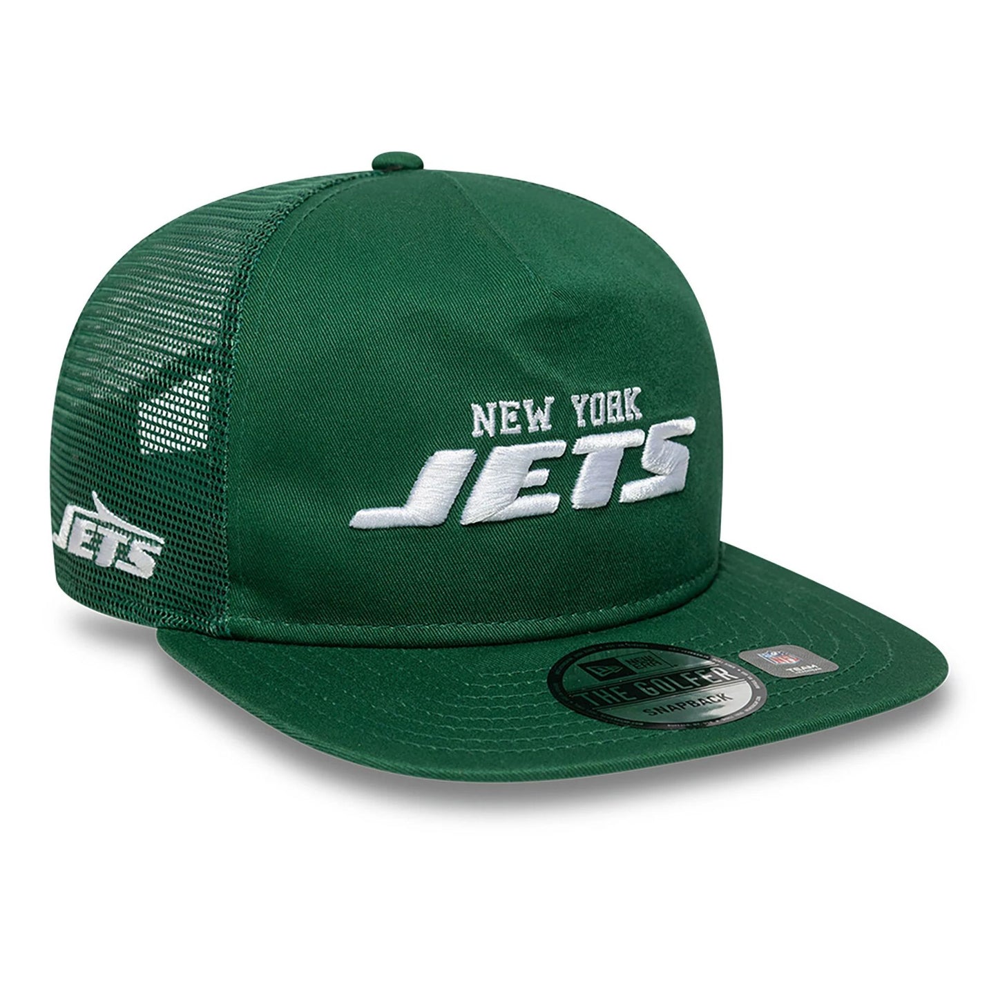 This is a New York Jets NFL International Series Games 2024 Dark Green Golfer Adjustable Cap 1