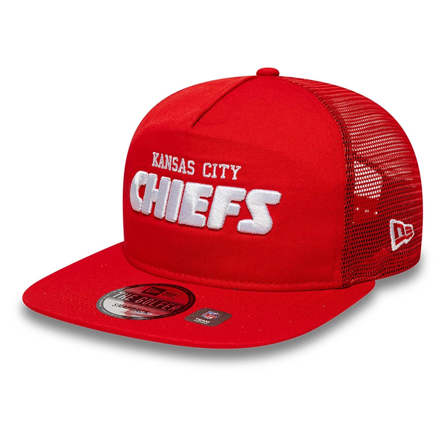 This is a Kansas City Chiefs NFL International Series Games 2024 Red Golfer Adjustable Cap 3