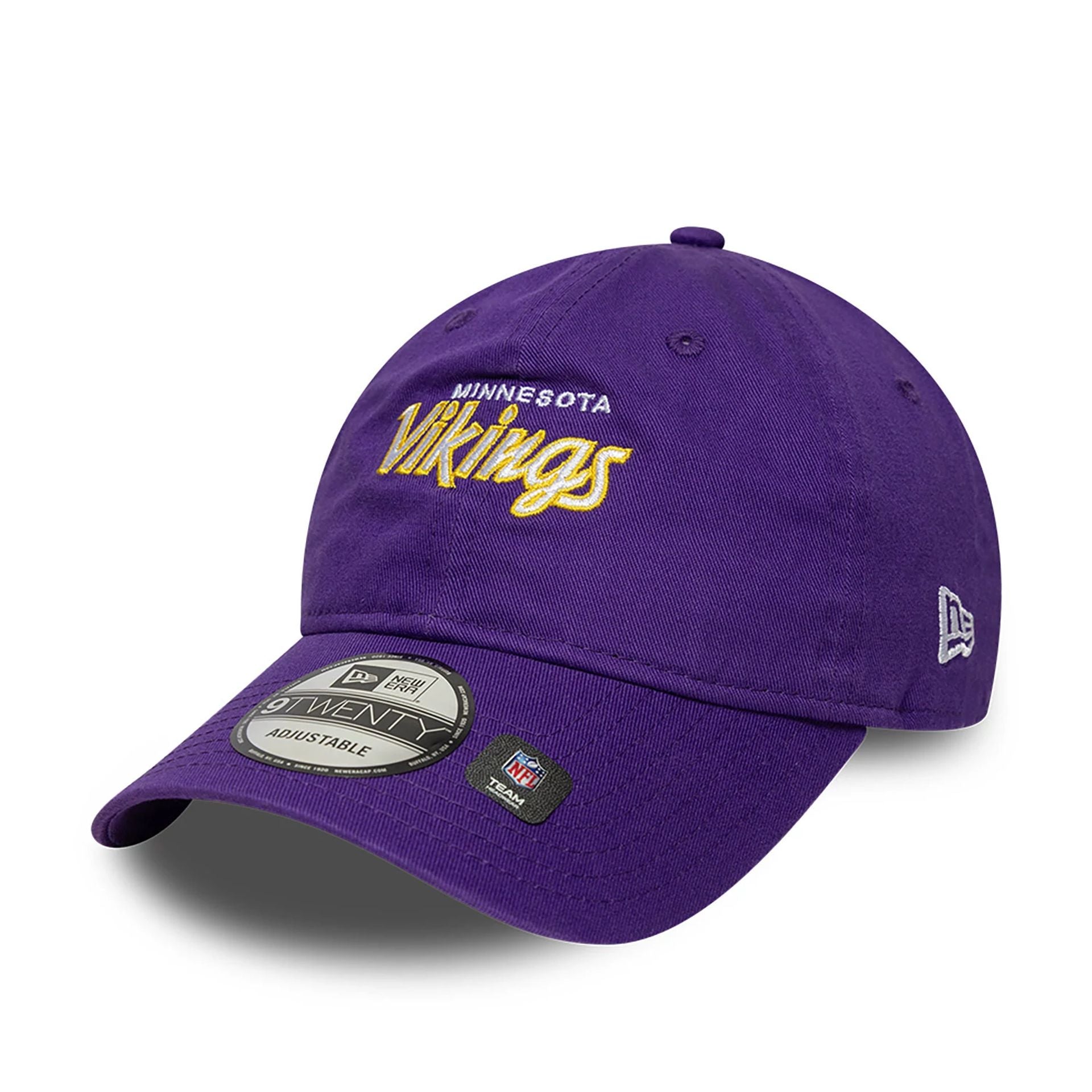 This is a Minnesota Vikings NFL International Series Games 2024 Purple 9TWENTY Adjustable Cap 3