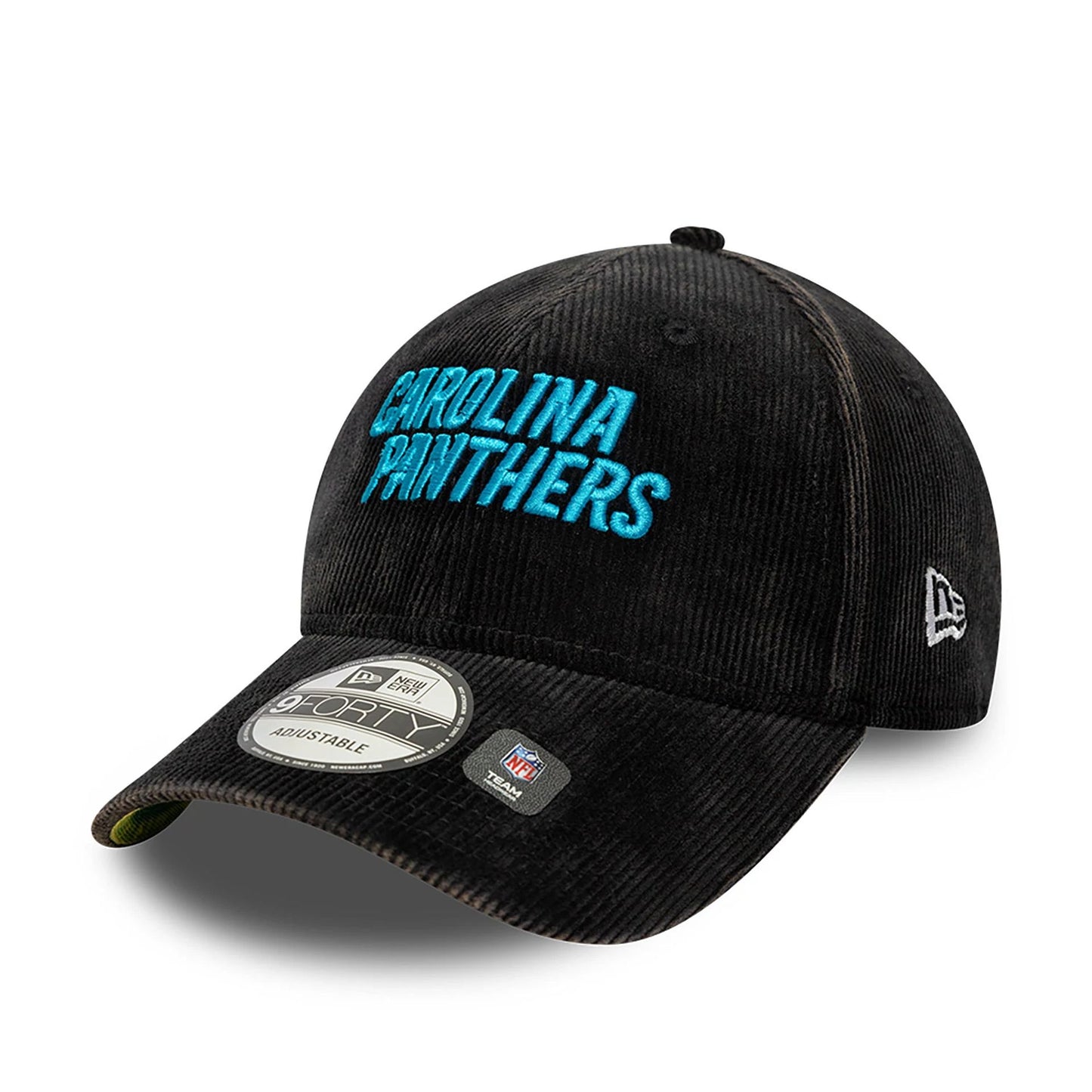 This is a Carolina Panthers NFL International Series Games 2024 Black 9FORTY Adjustable Cap 4