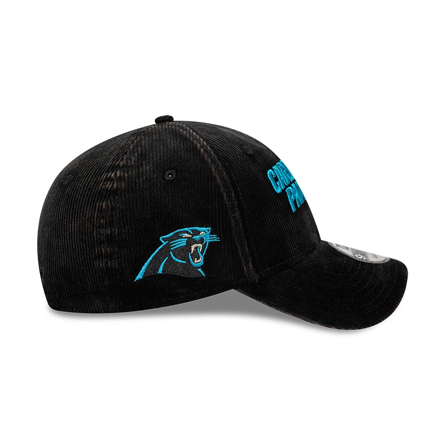 This is a Carolina Panthers NFL International Series Games 2024 Black 9FORTY Adjustable Cap 6