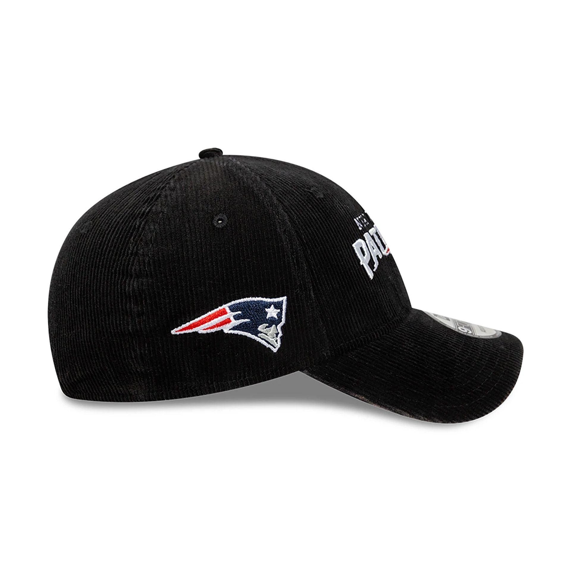 This is a New England Patriots NFL International Series Games 2024 Black 9FORTY Adjustable Cap 6