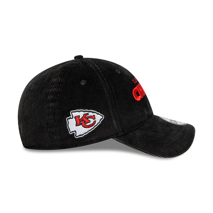 This is a Kansas City Chiefs NFL International Series Games 2024 Black 9FORTY Adjustable Cap 6